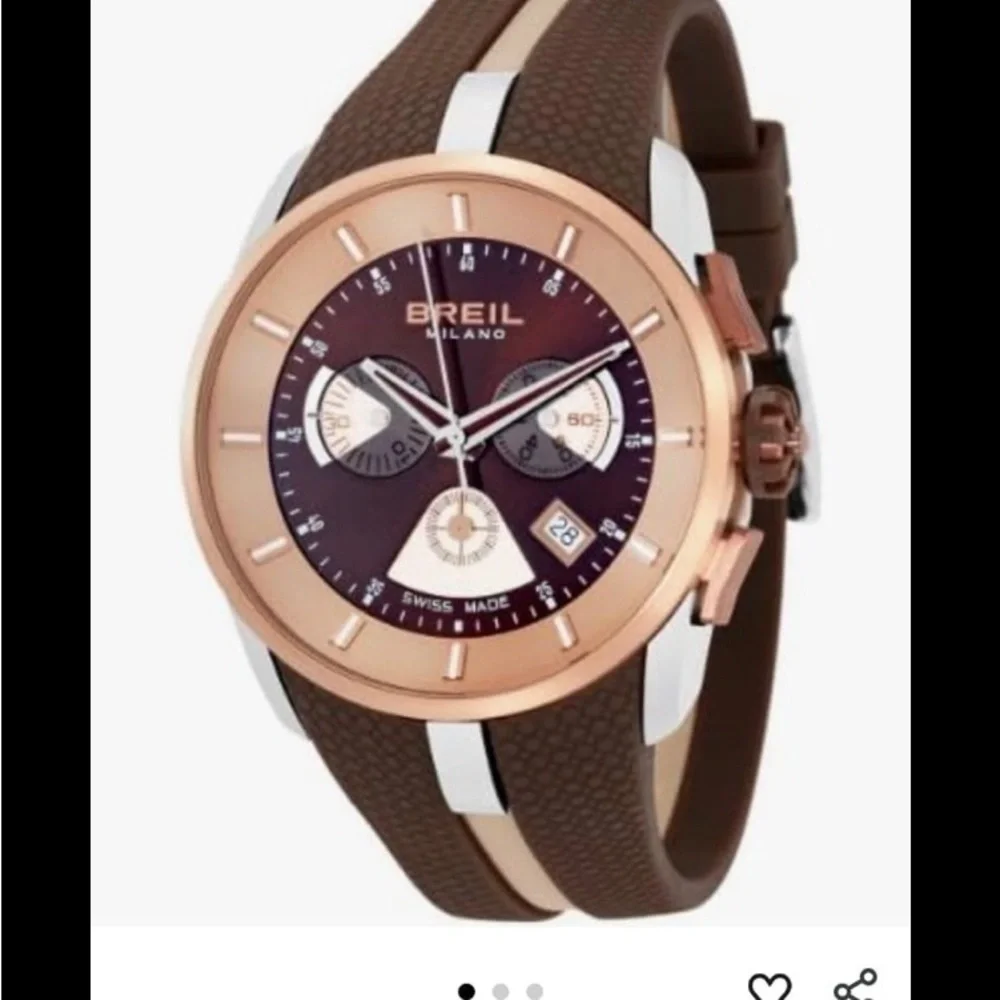 Breil Milano Swiss Made 43mm Chrono Men's Watch New battery fully working